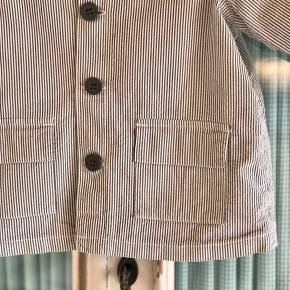 Petit Bateau | Striped Button Jacket - Picture 2 of 5